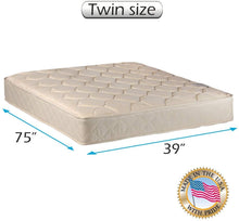 Load image into Gallery viewer, Dream Sleep Comfort Classic Gentle Firm Twin Mattress Only with Mattress Cover Protector Included - Orthopedic, Good for Your Back, Long Lasting and 2 Sided by Dream Solutions USA
