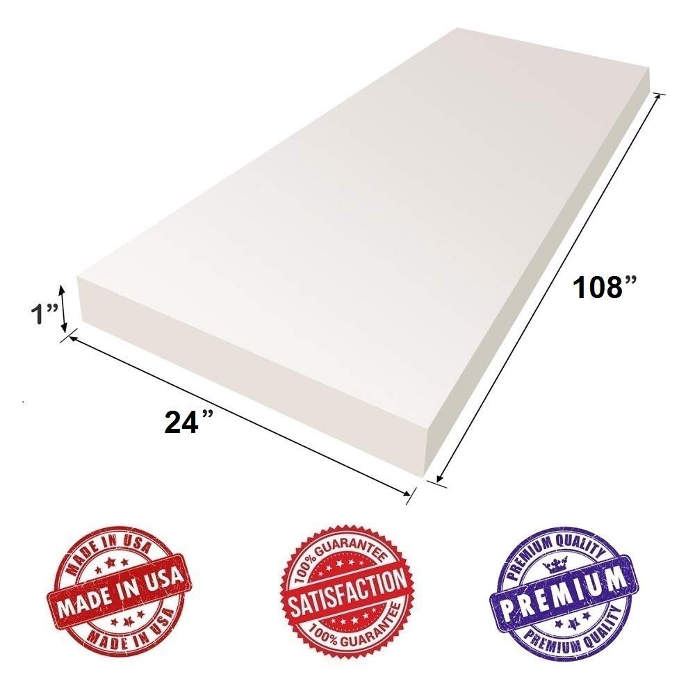 Upholstery Visco Memory Foam Sheet 3.5lb Density - Good for Sofa Cushion, Couch, Mattresses, Wheelchair, May Relieve Backache & Bed Sores by Dream Solutions USA (1