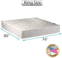 Load image into Gallery viewer, Dream Sleep Legacy Two-Sided King Size Mattress Only with Mattress Protector Included - Orthopedic, Innerspring coils, Long Lasting Comfort by Dream Solutions USA