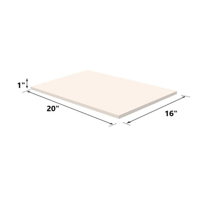 Dream Solutions USA Upholstery Visco Memory Foam Sheet- 3.5 lb High Density 1