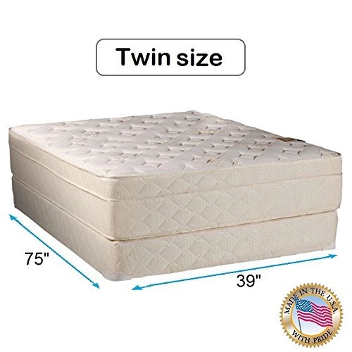 Dream Sleep Beverly Hills Twin Size Firm Foam Encased Eurotop Mattress Set - Sleep System with Foam Encased Enhanced Support, Fully Assembled, Knit Cover, Orthopedic by Dream Solutions USA