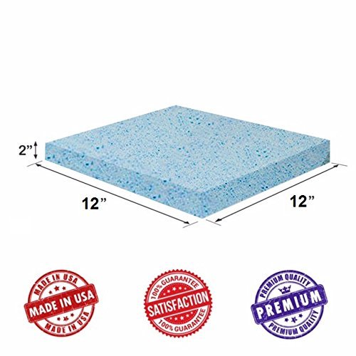 Upholstery Visco Memory Foam Square Sheet- Luxury Quality Good for Sofa & Chair Cushion, Mattresses, Wheelchair, May Relieve Backache & Bed Sores by Dream Solutions USA (3