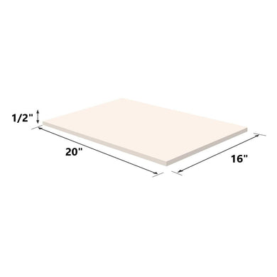 Dream Solution Upholstery Visco Memory Foam Sheet- 3.5 lb High Density 1/2