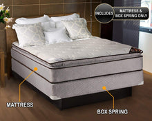 Load image into Gallery viewer, Dream Sleep Spinal Plush PillowTop (Eurotop) Mattress Set - Sleep System with Enhanced Cushion Support, Fully Assembled, Orthopedic, Longkasting by Dream Solutions USA (King 76&quot;x80&quot;x12&quot;)