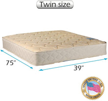 Load image into Gallery viewer, Dream Sleep Chiro Two-Sided Premier Orthopedic Mattress Only Twin (39&quot;x75&quot;x9&quot;) (Beige) - Sleep Support, Luxury Quality, Long Lasting Comfort by Dream Solutions USA