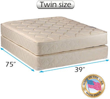 Load image into Gallery viewer, Dream Sleep Comfort Classic Gentle Firm One-Sided Mattress and Box Spring Set - Orthopedic, Fully Assembled, Long Lasting Comfort by Dream Solutions USA (Full XL 54&quot;x80&quot;x9&quot;)