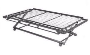Twin Trundle Bed (Pop-Up) with Mattress Package by Dream Solutions Brand USA - Long Lasting