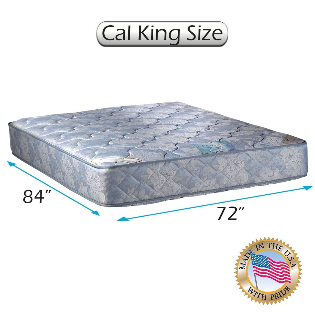 Dream Sleep Chiro Premier Double-Sided (Blue) Mattress Only with Mattress Protector Included - Sleep Support, Orthopedic, Innerspring coils, Long Lasting by Dream Solutions USA (King 76