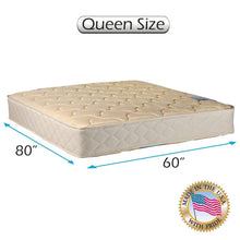Load image into Gallery viewer, Dream Sleep Chiro (Beige) Premier Orthopedic 2-Sided Mattress Only - Sleep Support, Luxury Quality, Longlasting Comfort by Dream Solutions USA (Full 54&quot;x75&quot;x9&quot;)