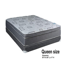 Load image into Gallery viewer, Dream Sleep Natural Trophy Medium Plush PillowTop Mattress Set with Bed Frame Included - Sleep System with Enhanced Foam Encased Support, Innerspring by Dream Solutions USA (Queen 60&quot;x80&quot;x11&quot;)