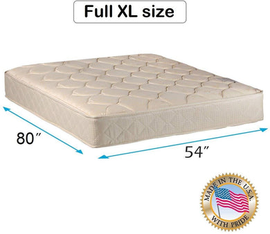 Dream Sleep Comfort Classic Gentle Firm Two-Sided Full XL Mattress Only - Fully Assembled, Orthopedic Type, Sleep Support System, Long Lasting by Dream Solutions USA