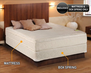Comfort Pedic Firm Pillow Top (Eurotop) Mattress & Box Spring (Full Size-54