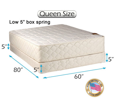 Dream Sleep Grandeur Deluxe Queen Size Mattress and Low 5