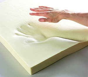 Upholstery Visco Memory Foam Square Sheets- Two Pack - 3.5 lb High Density 1"x15"x15"- for Sofa, Chair Cushions, Pillows, Good for Backache & Bed Sores- Dream Solutions USA