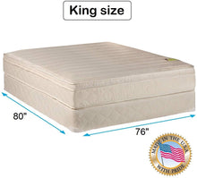 Load image into Gallery viewer, Dream Sleep Comfort Pedic Firm Eurotop Mattress Set with Mattress Protector Included - Innerspring coils, Orthopedic, Longlasting by Dream Solutions USA (Full 54&quot;x75&quot;x11&quot;)