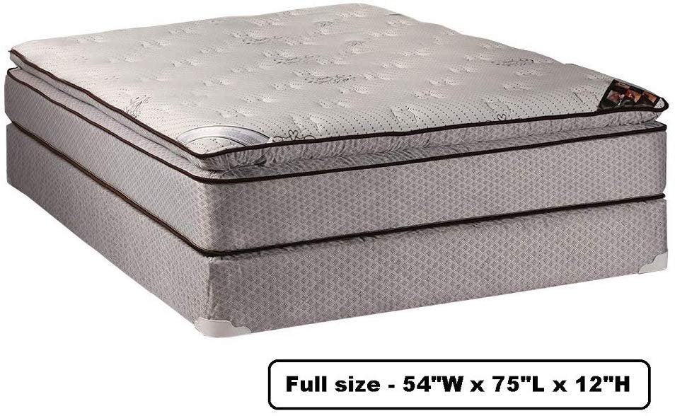 Dream Sleep Spinal Plush Pillow Top Mattress Set, Bed Frame Included - Sleep System with Enhanced Cushion Support, Orthopedic by Dream Solutions USA (Queen 60