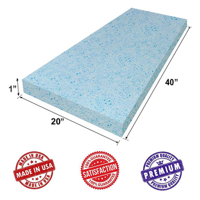 Dream Solutions USA Upholstery Visco Cool Gel Memory Foam Sheet 1
