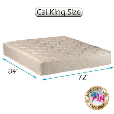 Comfort Classic Gentle Firm Cali King Mattress Only with Mattress Cover Protector Included - Fully Assembled, Orthopedic, Good for Your Back, Long Lasting and 1 Sided by Dream Solutions USA