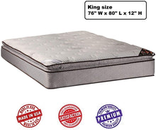 Load image into Gallery viewer, Dream Sleep Spinal Plush PillowTop Mattress Only with Mattress Protector - Sleep System with Enhanced Cushion Support, Orthopedic, Innerspring, Longlasting by Dream Solutions USA (Queen 60"x80"x12")