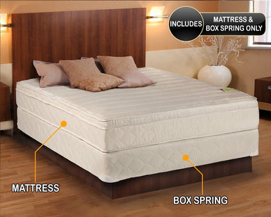 Comfort Pedic Firm Pillow Top (Eurotop) Mattress & Box Spring (Twin Size-39