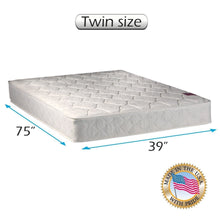 Load image into Gallery viewer, Dream Solutions USA American Legacy Medium Firm Innerspring (Innercoil) Twin Mattress Only with Mattress Cover Protector - Fully Assembled, Orthopedic, Spine Support and Longlasting Comfort