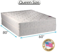 Load image into Gallery viewer, Dream Sleep Legacy 1-Sided None Flip Queen Mattress Set with Bed Frame Included - Spinal Support, Orthopedic, Longlasting Comfort by Dream Solutions USA