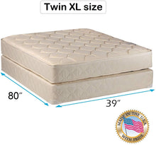 Load image into Gallery viewer, Dream Sleep Comfort Classic Single-Sided Twin XL Gentle Firm Mattress and Box Spring Set - Fully Assembled, Orthopedic, Good for Your Back, Long Lasting by Dream Solutions USA