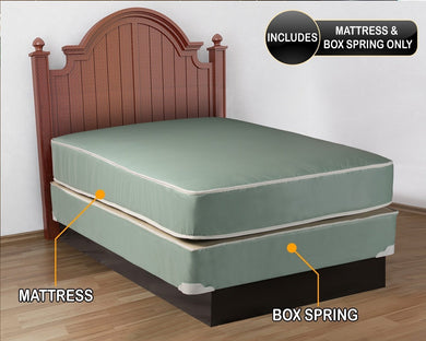 Dream Solutions Plasticized Institutional Twin Size Mattress and Box Spring Set USA