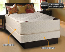 Load image into Gallery viewer, Dream Solutions USA Highlight Luxury Firm 72" Wx84 Lx14 H California King Mattress &amp; Low 5" Height Box Spring Set Fully Assembled - Spinal Back Support, Innerspring Coils, Longlasting Comfort
