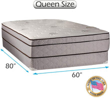 Load image into Gallery viewer, Dream Sleep Fifth Ave Plush Foam Encased Pillowtop (Eurotop) Mattress Set with Mattress Cover Protector Included - Sleep System Support, Orthopedic by Dream Solutions USA (Full 54&quot;x75&quot;x13&quot;)