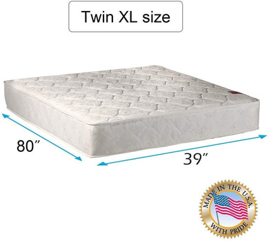 Dream Sleep Legacy Two-Sided Twin XL Size Mattress Only with Mattress Protector Included - Orthopedic, Innerspring coils, Long Lasting Comfort by Dream Solutions USA