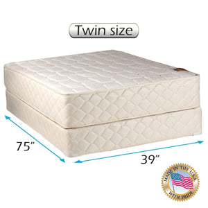 Grandeur Deluxe Gentle Firm Queen 60"x80"x12" Mattress Only - Fully Assembled, Good for Your Back, Luxury Height, Longlasting - 2 Sided by Dream Solutions USA
