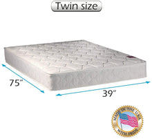 Load image into Gallery viewer, Dream Sleep Legacy Twin Size None Flip One-Sided Mattress Only with Mattress Cover Protector Included - Good for Your Back, Innerspring coils, Orthopedic by Dream Solutions USA
