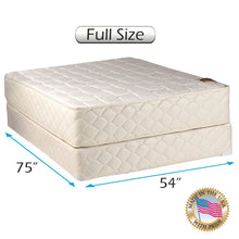 Load image into Gallery viewer, Grandeur Deluxe 2-Sided Gentle Firm Mattress and Box Spring Set with Mattress Protector Included - Orthopedic, Fully Assembled, Luxury Height, Longlasting by Dream Solutions USA (Twin 39"x75"x12")