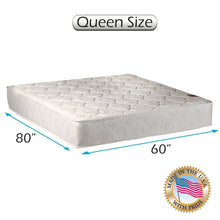 Load image into Gallery viewer, Legacy 2-Sided Queen Size (60&quot;x80&quot;x8&quot;) Mattress Only - Long Lasting Comfort, Spinal Support System, Fully Assembled, Orthopedic Type by Dream Solutions USA