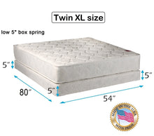 Load image into Gallery viewer, Legacy Queen (60"x80"x8") Mattress and Low Profile Box Spring Set - Fully Assembled, Good for Your Back, Long Lasting and 2 Sided by Dream Solutions USA