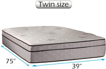 Load image into Gallery viewer, Dream Sleep Fifth Ave Plush Extra Soft Pillowtop Twin Mattress Only with Mattress Cover Protector Included - Sleep System Support, Orthopedic, Plush Knit Cover, Longlasting by Dream Solutions USA