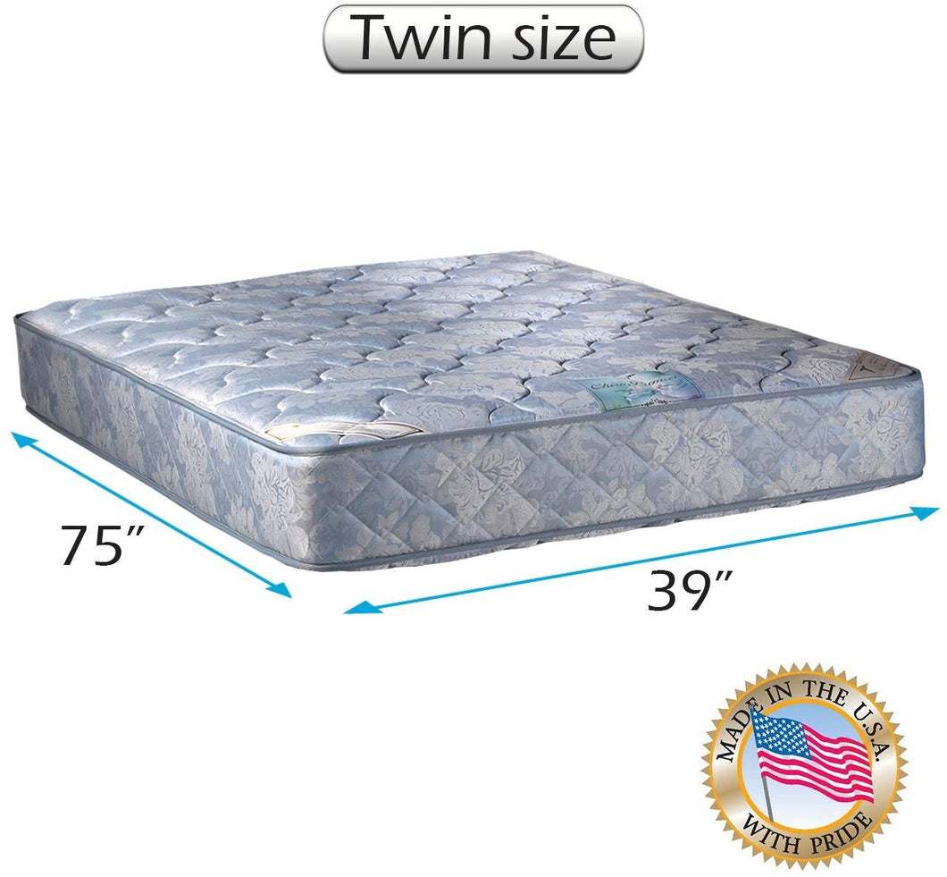 Dream Sleep Chiro Premier Gentle Firm Orthopedic Twin Mattress Only (Blue) - Good for Your Back, Quilted Fabric, Long Lasting and 2 Sided by Dream Solutions USA