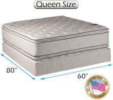 Load image into Gallery viewer, Dream Sleep Hollywood Gentle Plush Two-Sided Queen Mattress Set with Bed Frame Included - PillowTop, Spine Support, Sleep System with Enhanced Cushion Support, Longlasting by Dream Solutions USA