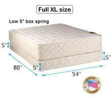 Load image into Gallery viewer, Grandeur Deluxe Mattress and Low 5&quot; Height Box Set (Queen) - 2-Sided, Orthopedic, Good for Your Back, Longlasting by Dream Solutions USA