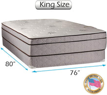Load image into Gallery viewer, Dream Sleep Fifth Ave Plush Foam Encased Pillowtop (Eurotop) Mattress Set with Mattress Cover Protector Included - Sleep System Support, Orthopedic by Dream Solutions USA (Full 54&quot;x75&quot;x13&quot;)