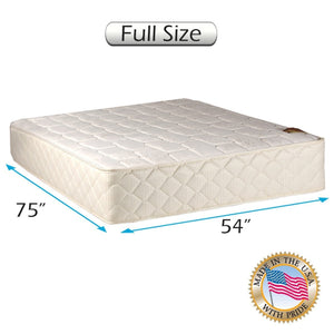 Grandeur Deluxe Gentle Firm Queen 60"x80"x12" Mattress Only - Fully Assembled, Good for Your Back, Luxury Height, Longlasting - 2 Sided by Dream Solutions USA