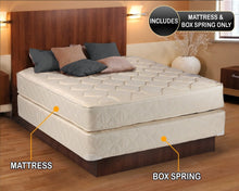 Load image into Gallery viewer, Gentle Firm Comfort Two Sided Mattress - Queen 60"x80"x9" Mattress and Box Spring Set - Fully Assembled No Set Up Required, Longlasting, Good for Your Back, by Dream Solutions USA