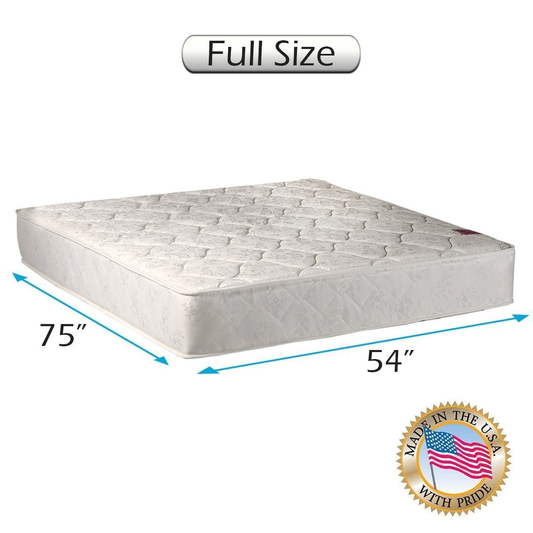 Dream Sleep Legacy Two-Sided Full Size Mattress Only with Mattress Protector Included - Orthopedic, Innerspring coils, Long Lasting Comfort by Dream Solutions USA