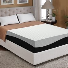 Load image into Gallery viewer, Dream Solutions USA Dream Sleep Queen Size 10-inch Memory Foam with Cool Gel Mattress - Fully Assembled, Orthopedic, Good for Your Back, Long Lasting