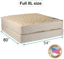 Load image into Gallery viewer, Dream Sleep Chiro Premier Gentle Firm (Beige) Full XL Size Mattress and Box Spring Set - Orthopedic, Fully Assembled, Good for Your Back, Long Lasting and 2 Sided by Dream Solutions USA
