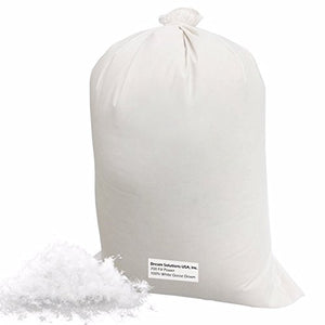 Bulk Goose Down Filling (2 lbs.) – 700 Fill Power 100% Natural White, No Feathers – Fill Comforters, Pillows, Jackets and More – Ultra Plush Hungarian Softness by Dream Solutions USA