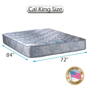 Chiro Premier 2-Sided Orthopedic (Blue) Cali King Mattress Only with Mattress Cover Protector - Spine Support, Fully Assembled, Innerspring Coils, Long Lasting Comfort by Dream Solutions USA