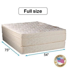Load image into Gallery viewer, Dream Solutions USA Beverly Hills Firm Foam Encased Eurotop (Pillow Top) Mattress and Box Spring Set (Queen 60&quot;x80&quot;x13&quot;) Sleep System with Enhance Support- Fully Assembled, Knit Cover, Orthopedic