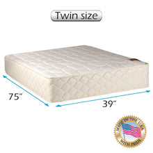 Load image into Gallery viewer, Dream Sleep Grandeur Deluxe Medium Firm 2-Sided Mattress Only with Mattress Cover Protector Included - Good for Your Back, Fully Assembled, Luxury Height, Longlasting (Twin 39"x75"x12")